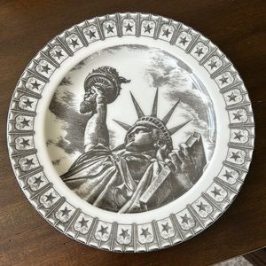 222 Slice of Life Miss Liberty salad plate